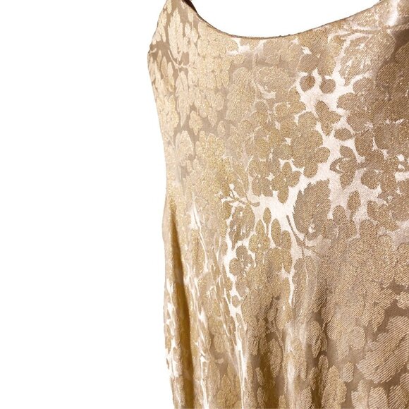 Vintage Satin Damask Wedding Dress - Picture 5 of 11